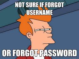 Forgot username